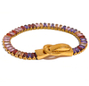 Bracelet femme zircon couleur fermoir-or-boucle-ceinture