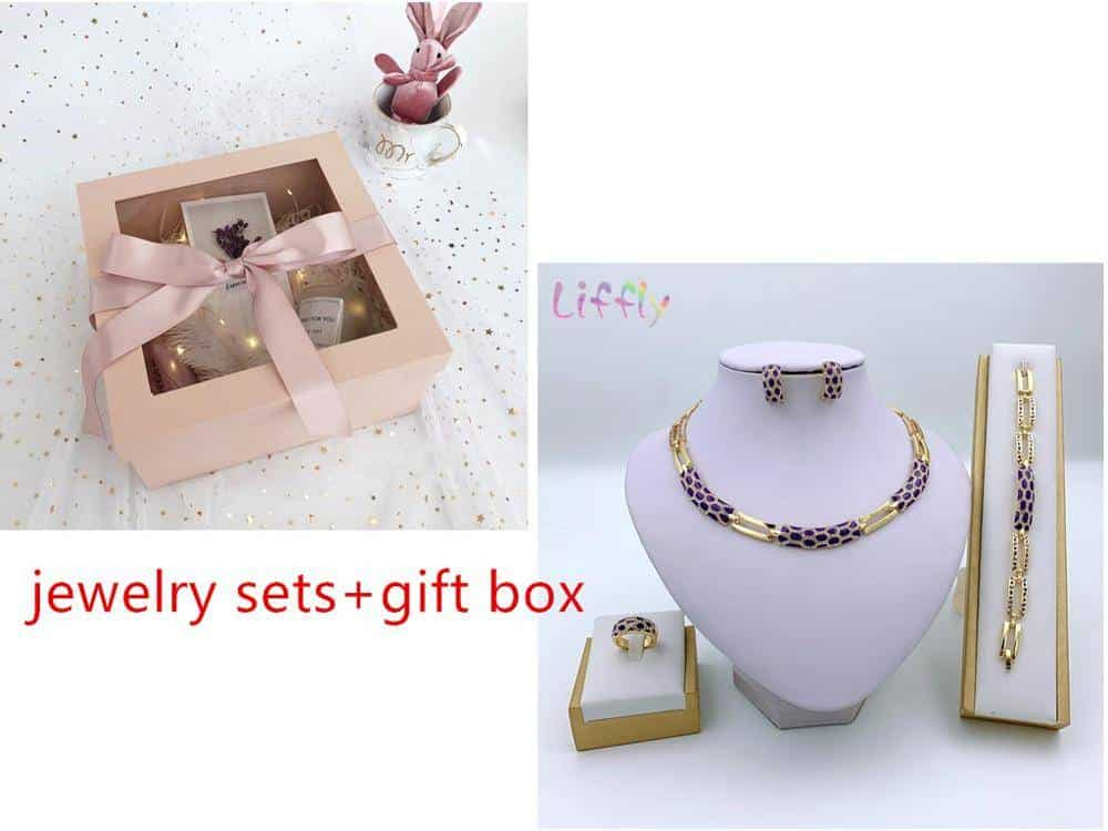 purple sets and box