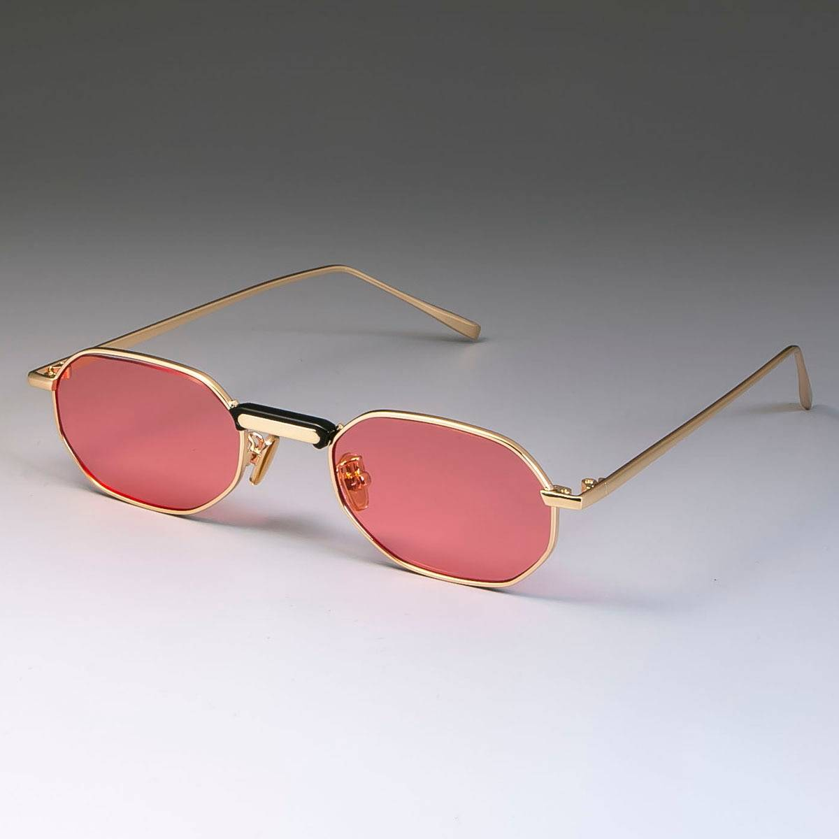 Steam Punk lunettes de soleil en métal petits hommes femmes mode nuances UV400 Vintage lunettes 49011