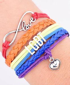 Bracelet Arc-en-Ciel Gay Pride LGBT femme ou homme