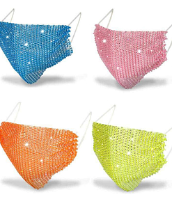 Masque strass 4 couleurs
