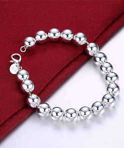 Bracelet pour Femme en Perles Argent Véritable