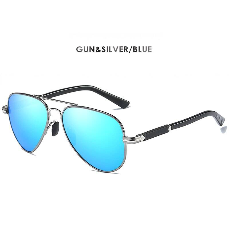 Gun silver-blue