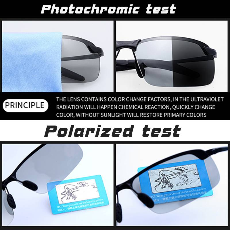 Lunettes de soleil photochromiques polarisées intelligentes lunettes de Vision nocturne de jour lunettes de pilote hommes femmes lunettes de conduite de lentille jaune