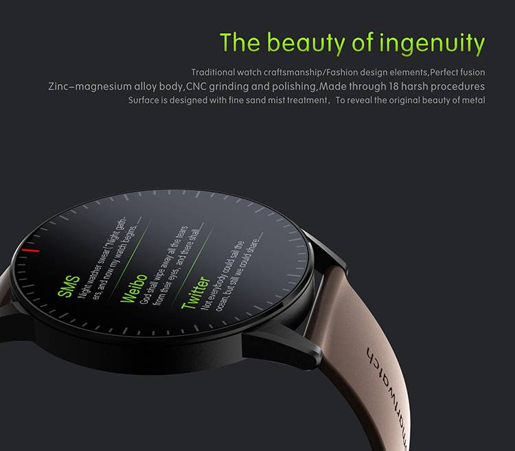 KaiHai montres intelligentes android montre intelligente smartwatch moniteur de fréquence cardiaque santé tracker chronomètre contrôle de la musique pour téléphone iphone