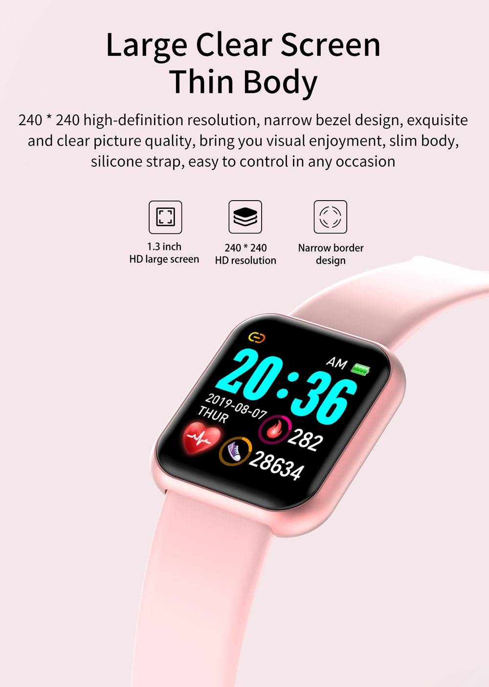 Montre intelligente hommes mesure de la pression artérielle électronique montre intelligente moniteur de fréquence cardiaque Smartwatch étanche Ip67 Smartwatch femmes