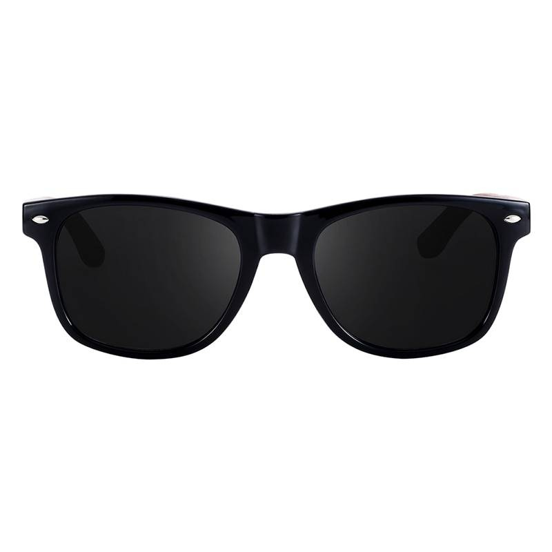 BARCUR noir noyer lunettes de soleil bois lunettes de soleil polarisées hommes lunettes hommes UV400 lunettes de protection en bois boîte d'origine
