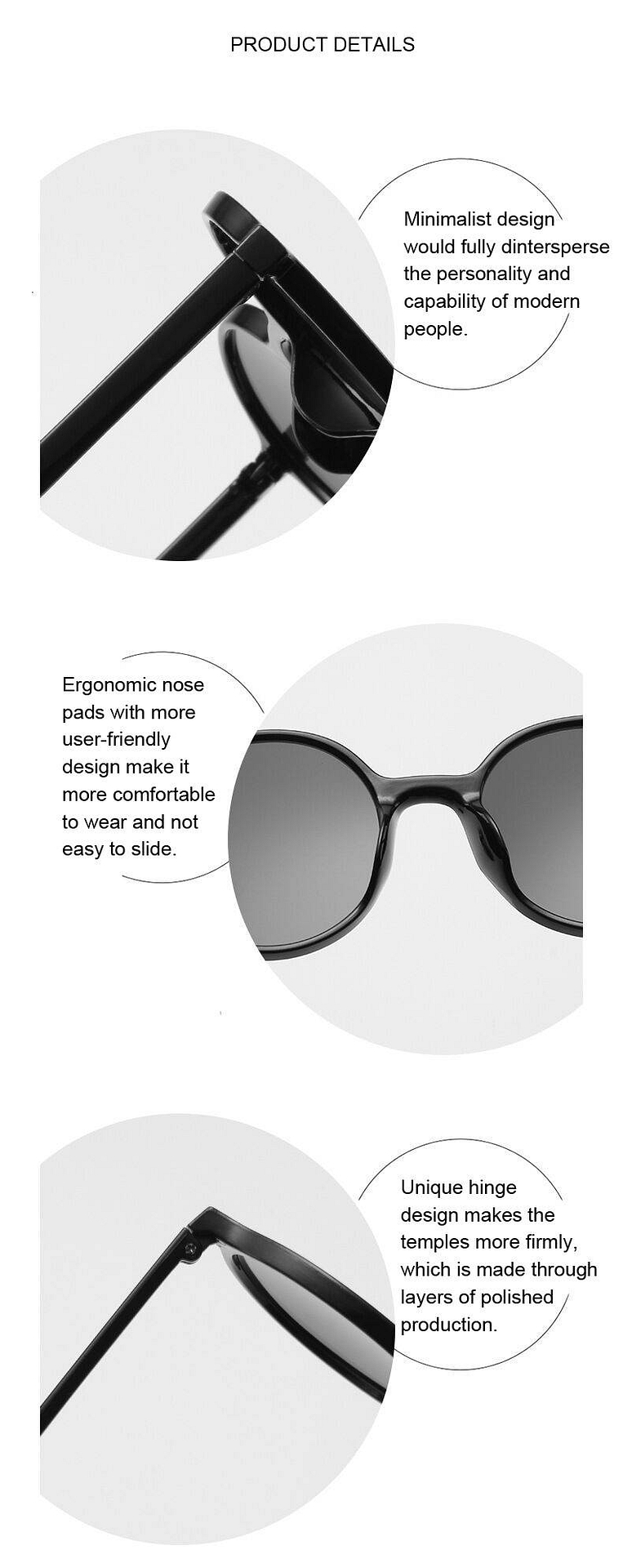 Lunettes De soleil rondes femmes haute qualité miroir Vintage noir lunettes De soleil femme marque Designer Oculos De Sol Feminino