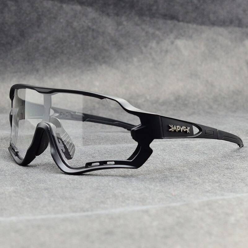 Lunettes de soleil photochromiques hommes et femmes sport de plein air lunettes de vélo vélo lunettes de soleil lunettes lunettes Gafas Ciclismo 1 lentille