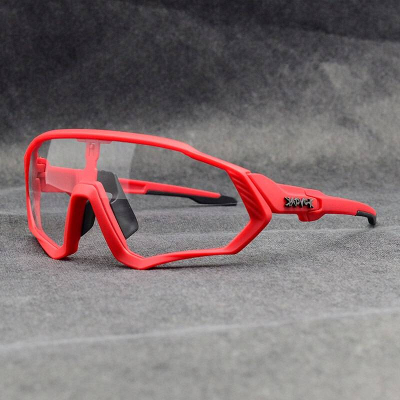 Lunettes de soleil photochromiques hommes et femmes sport de plein air lunettes de vélo vélo lunettes de soleil lunettes lunettes Gafas Ciclismo 1 lentille