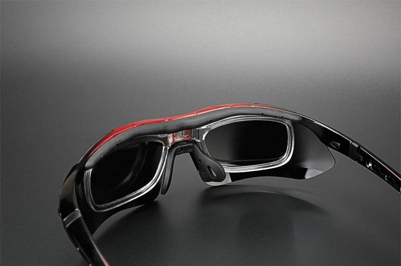 COMAXSUN professionnel lunettes de cyclisme polarisées lunettes de vélo Sports de plein air vélo lunettes de soleil UV 400 avec 5 lentilles TR90 5 couleur