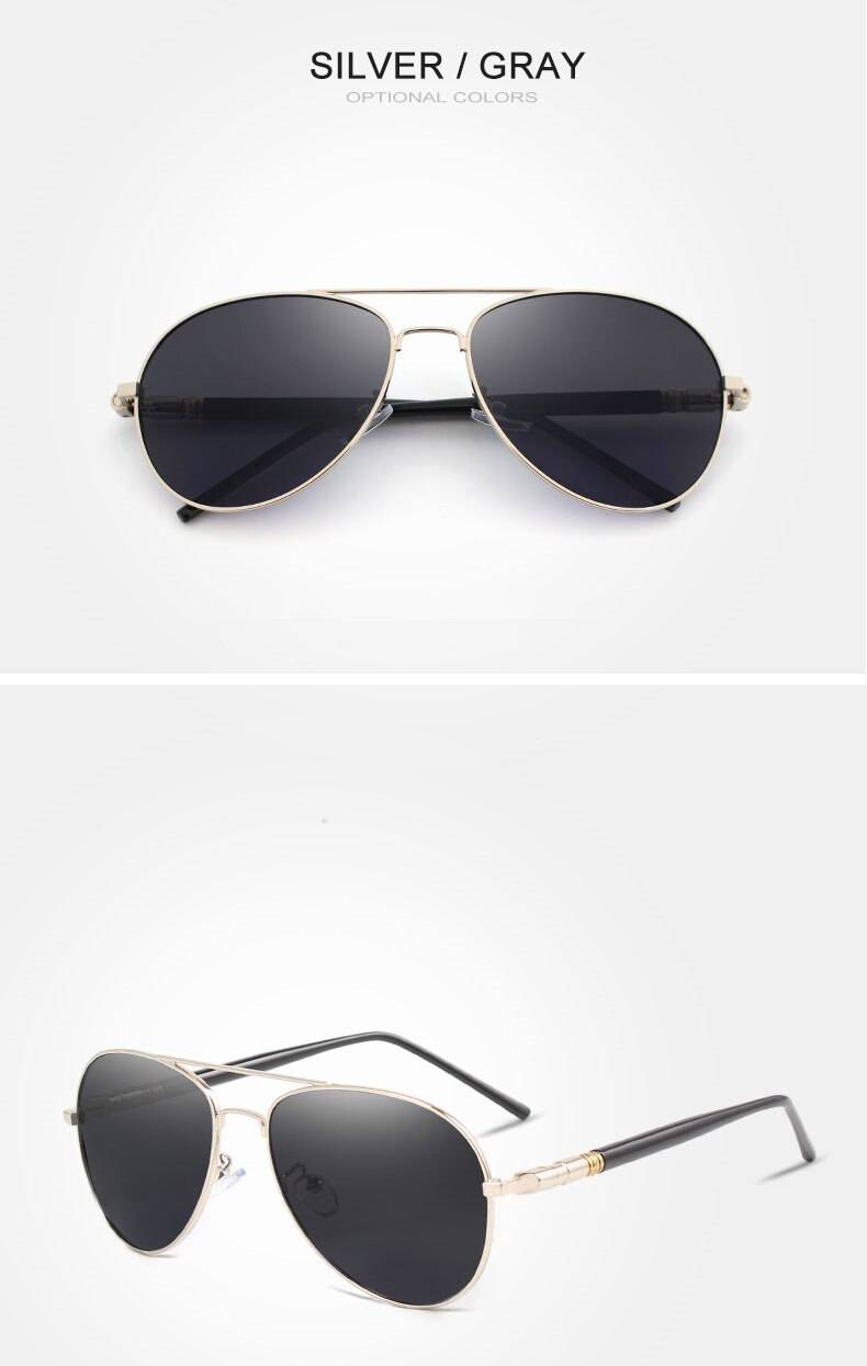Lunettes de soleil classiques polarisées hommes lunettes de conduite lunettes de soleil pilote noir marque concepteur mâle rétro lunettes de soleil pour hommes/femmes