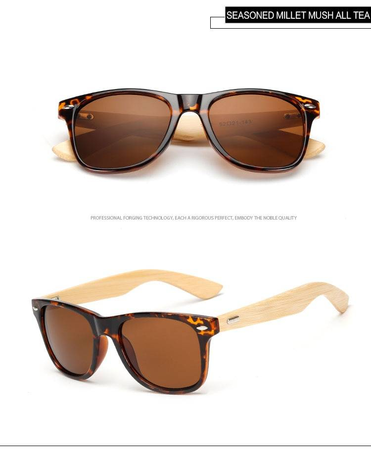 16 couleurs bambou lunettes de soleil hommes en bois lunettes de soleil femmes marque design miroir Original bois lunettes de soleil rétro de sol masculino