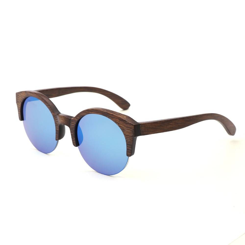 BerWer marron couleur bambou lunettes de soleil hommes en bois lunettes de soleil femmes marque bois lunettes Oculos de sol masculino