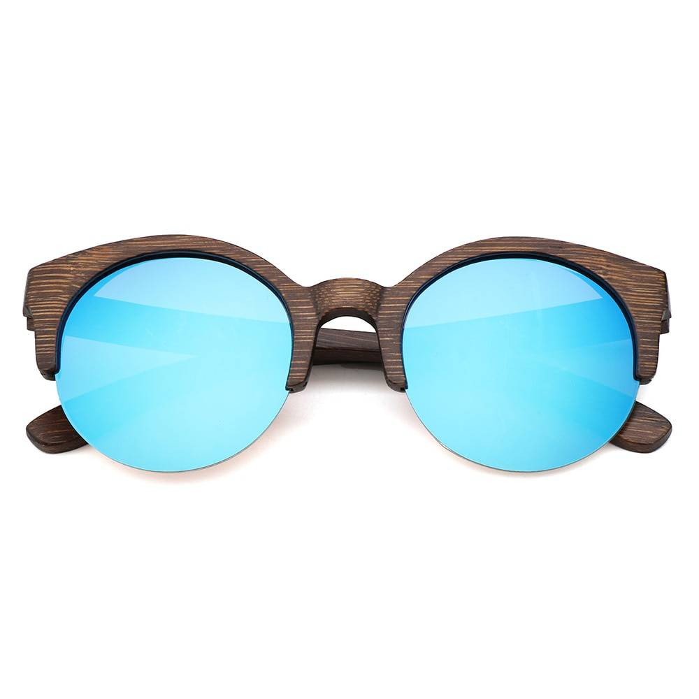 BerWer marron couleur bambou lunettes de soleil hommes en bois lunettes de soleil femmes marque bois lunettes Oculos de sol masculino