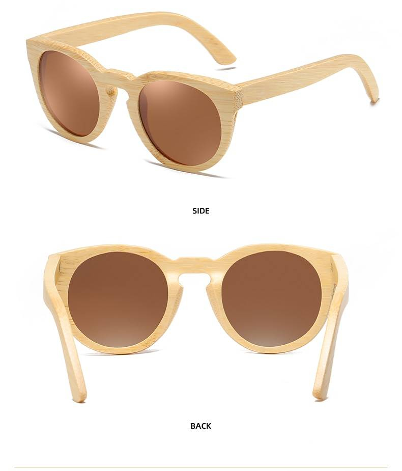 GM naturel bambou lunettes de soleil femmes polarisées UV400 marque concepteur classique lunettes de soleil hommes Vintage en bois lunettes de soleil S824