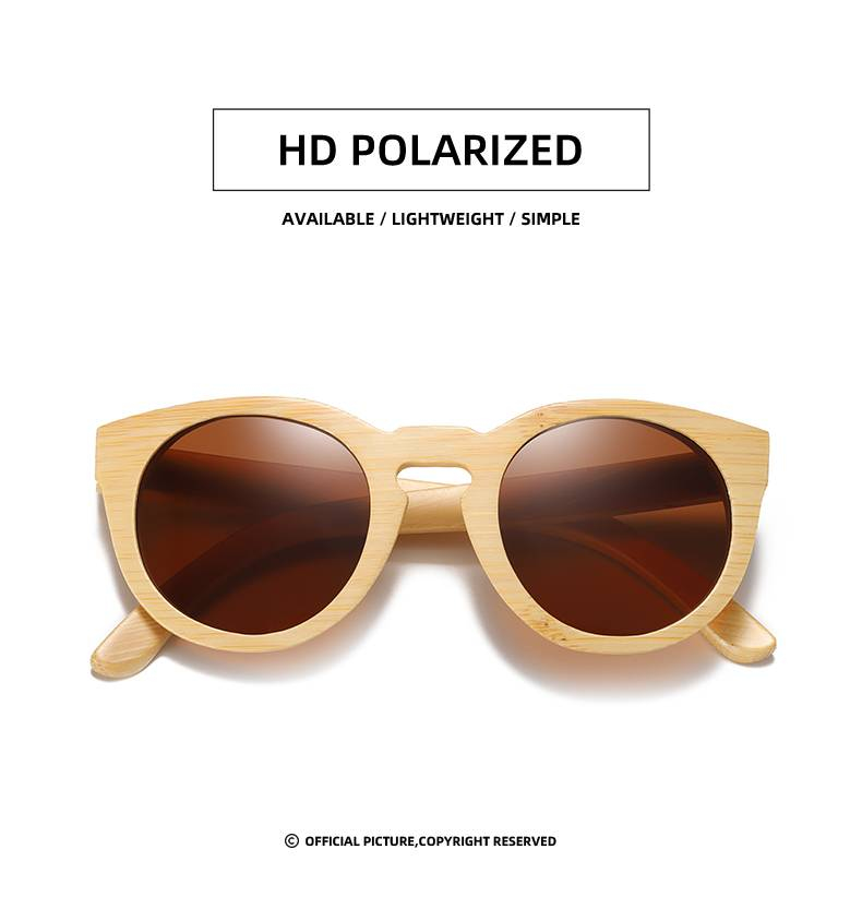 GM naturel bambou lunettes de soleil femmes polarisées UV400 marque concepteur classique lunettes de soleil hommes Vintage en bois lunettes de soleil S824