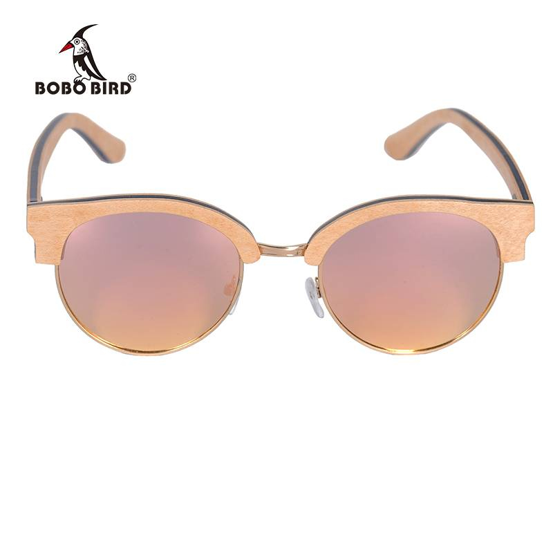 BOBO oiseau lunettes de soleil femmes hommes en bois lunettes de soleil d'été Style plage lunettes en cadeaux boîte en bois personnaliser