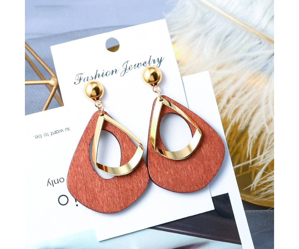 Nouveau coréen acrylique boucles d'oreilles pour les femmes déclaration Vintage géométrique or balancent goutte boucles d'oreilles 2019 femme mariage mode bijoux