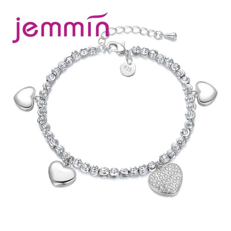 Vente chaude mode 925 en argent Sterling perles bracelet à breloques pour enfants enfants filles amitié beaux bijoux