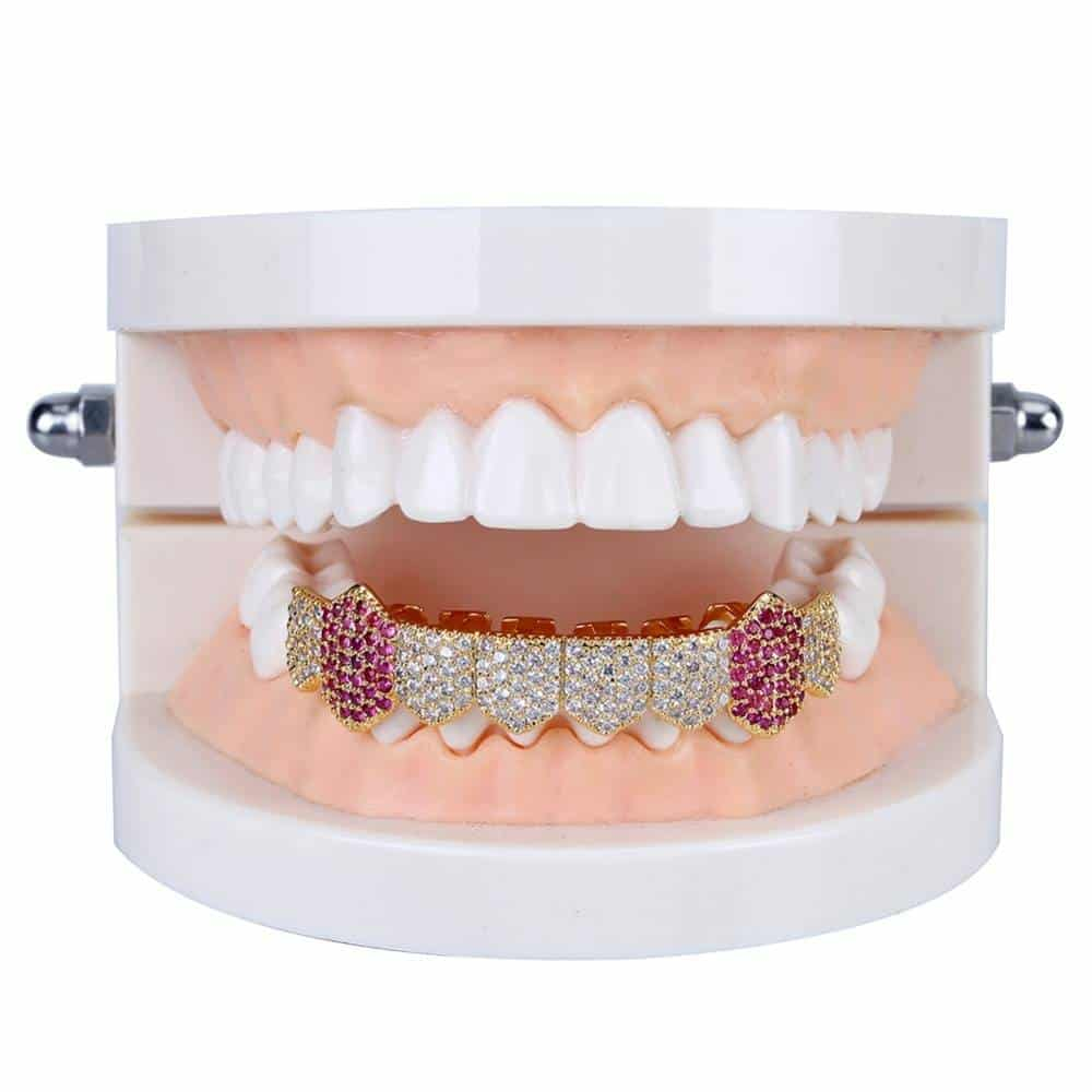 Dentier pour vos dents diamant multicoloré