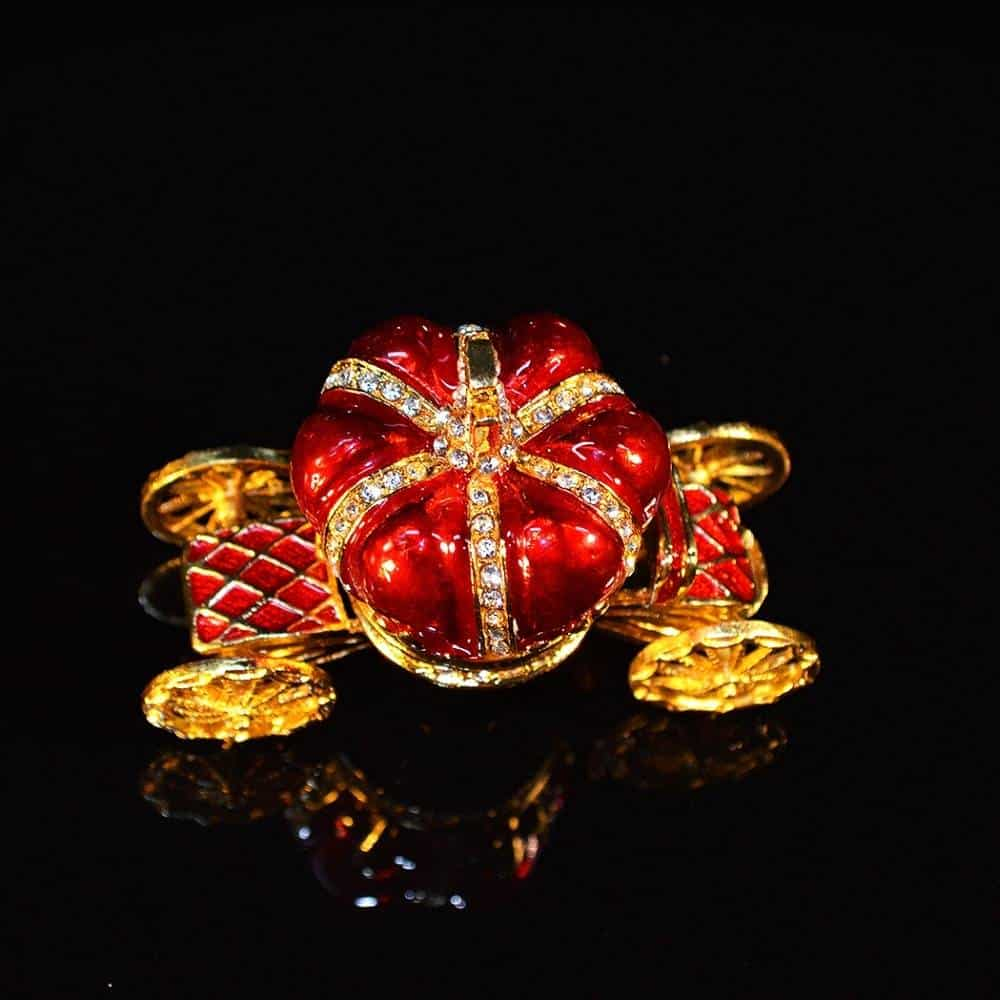 QIFU nouveauté couleur rouge voiture de pierre ponce royale pour boîte à bijoux