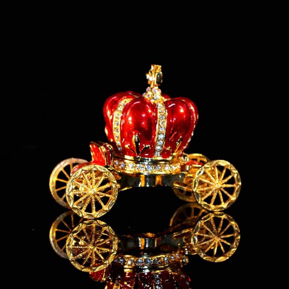 QIFU nouveauté couleur rouge voiture de pierre ponce royale pour boîte à bijoux